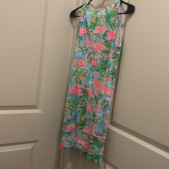 NWOT Lilly Pulitzer Harper Shift Dress Floridita Flamingo - Picture 3 of 5